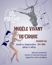 Affiche Modèle Vivant de Cirque – La Friche Café Créatif