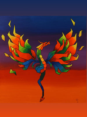Abonnement Accès Artiste Résident - phénix coloré